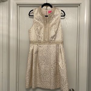 Gold Lilly Pulitzer Dress